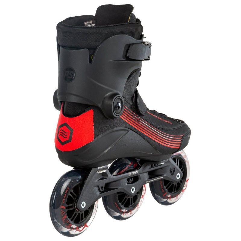 Powerslide Swell 100 - 3D Adapt Inline Skates Herren Schwarz Rot | CJR-962047