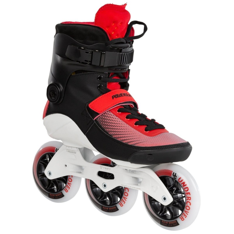 Powerslide Swell Bolt 110 - 3D Adapt Inline Skates Herren Schwarz Rot | AQT-086597