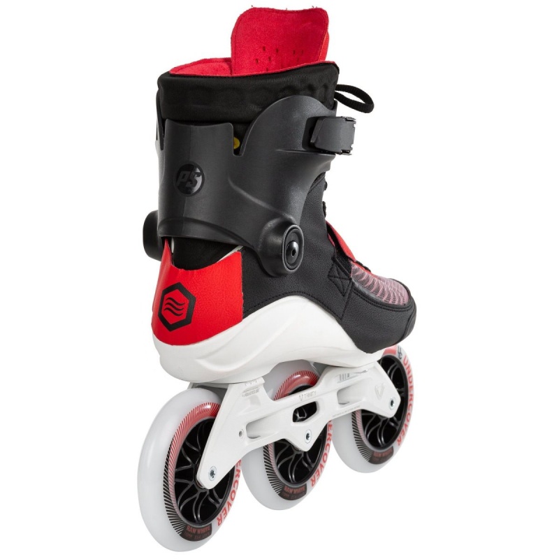 Powerslide Swell Bolt 110 - 3D Adapt Inline Skates Herren Schwarz Rot | AQT-086597