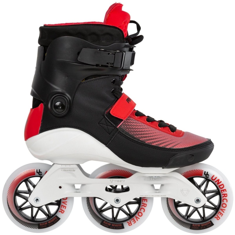 Powerslide Swell Bolt 110 - 3D Adapt Inline Skates Herren Schwarz Rot | AQT-086597