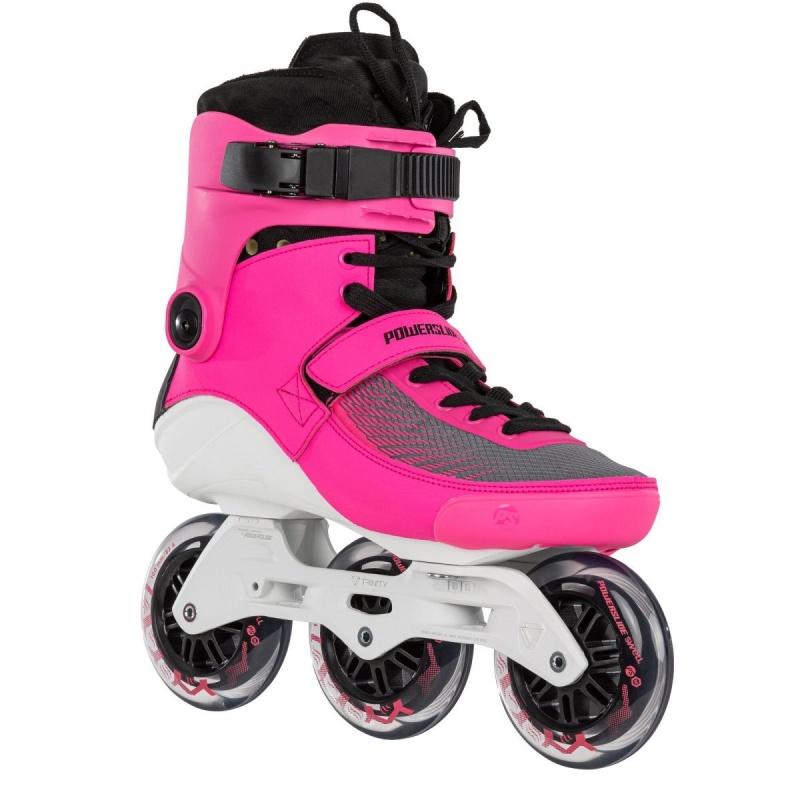 Powerslide Swell Electric 100 - 3D Adapt Inline Skates Damen Rosa | LKP-531869