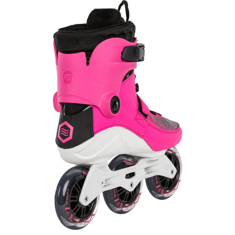 Powerslide Swell Electric 100 - 3D Adapt Inline Skates Damen Rosa | LKP-531869