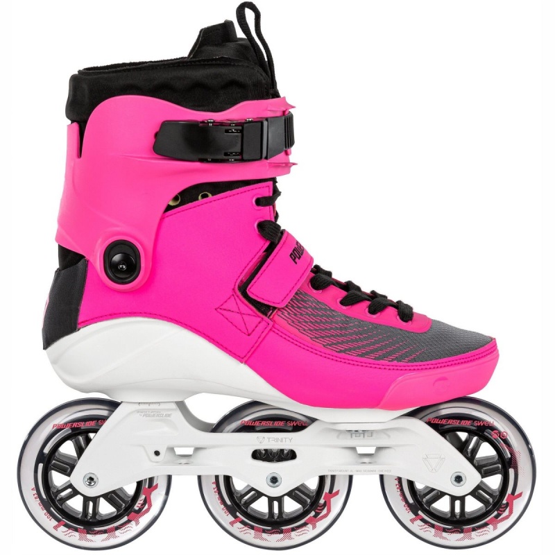 Powerslide Swell Electric 100 - 3D Adapt Inline Skates Damen Rosa | LKP-531869