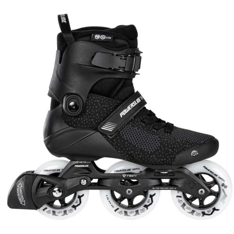 Powerslide Swell Lite 100 Inline Skates Herren Schwarz | EKA-574319