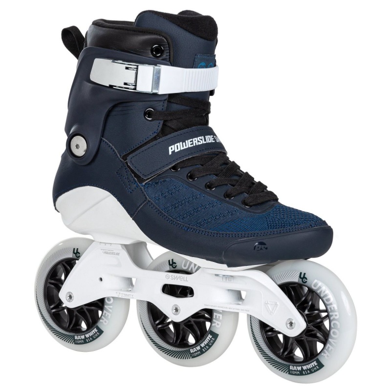 Powerslide Swell Navy 110 Inline Skates Herren Schwarz Navy Blau | IFT-376928