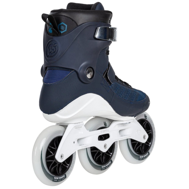 Powerslide Swell Navy 110 Inline Skates Herren Schwarz Navy Blau | IFT-376928