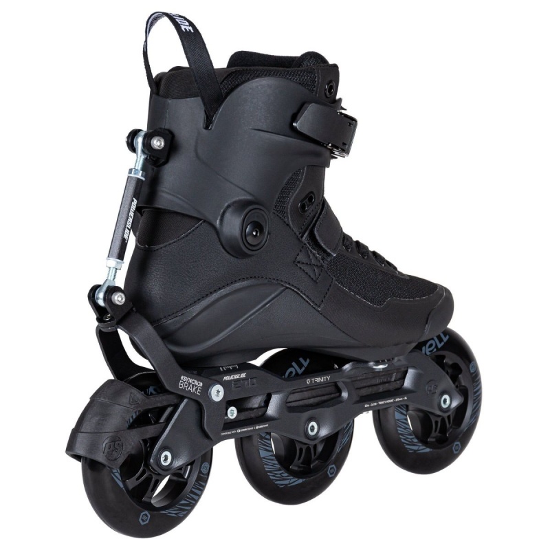 Powerslide Swell Triple Syncro 110 Inline Skates Herren Schwarz | KEX-746925