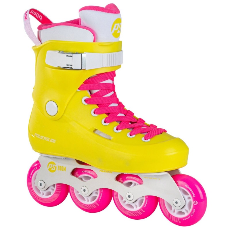 Powerslide Zoom Neon Yellow 80 Inline Skates Herren Gelb | KNJ-610539