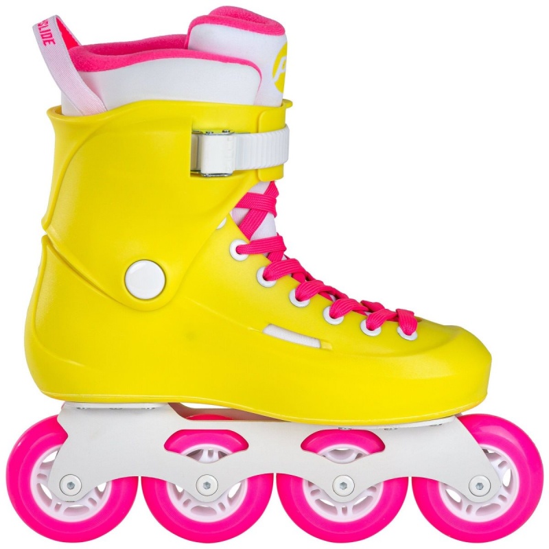 Powerslide Zoom Neon Yellow 80 Inline Skates Herren Gelb | KNJ-610539