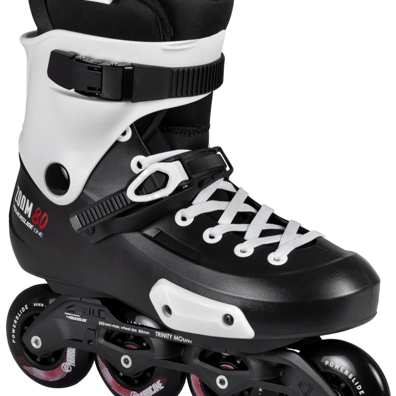 Powerslide Zoom Pro 80 Inline Skates Herren Schwarz Weiß | WNU-290586