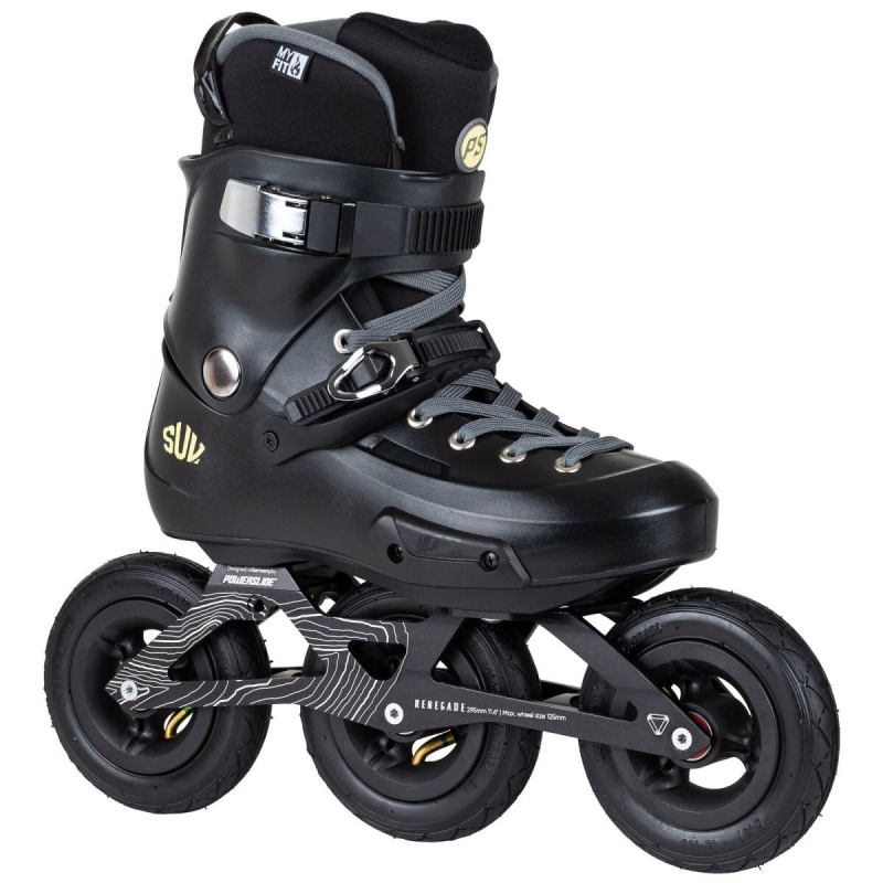 Powerslide Zoom Renegade 125 Inline Skates Herren Schwarz | NJT-285473